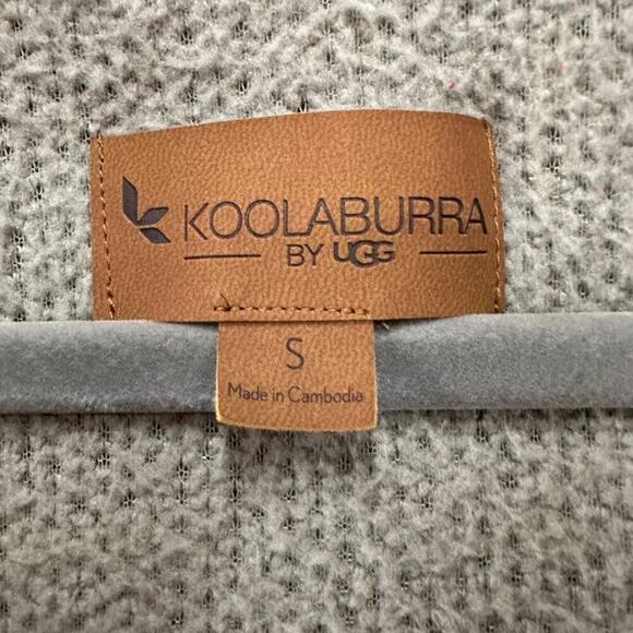 Koolaburra by UGG Women's Size Small Fleece Hooded Pullover 1/4 Zip Tan Cozy - Picture 4 of 9